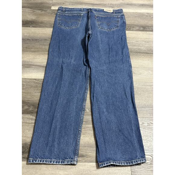 1996 Vintage Levi’s 540 Relaxed Fit Brown Tab Dark Wash Jeans - Men’s 44x34 - Picture 1 of 11